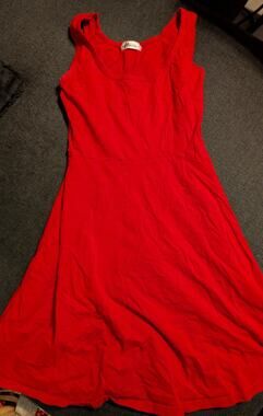 Red Sleeveless Dress Size S